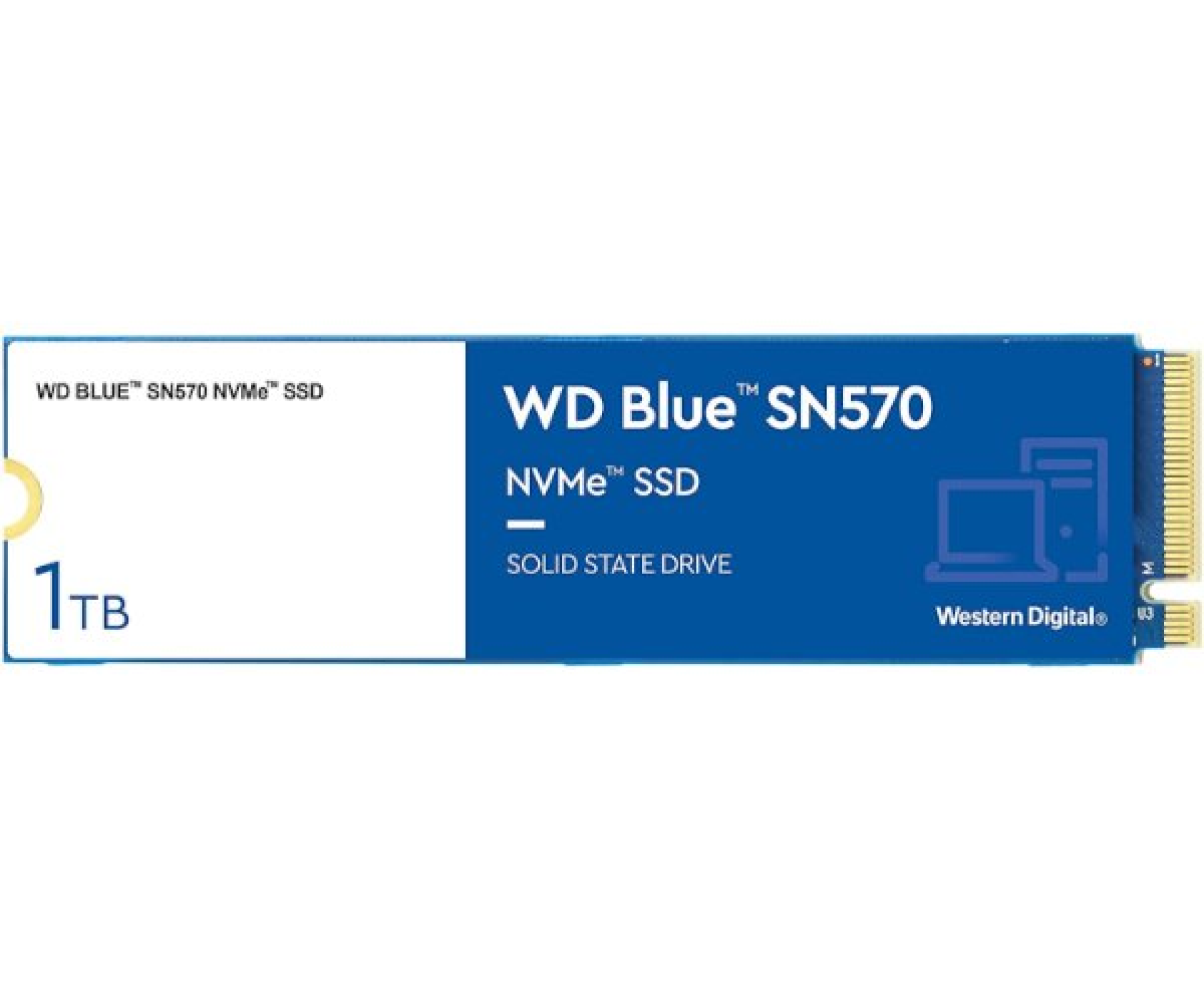 דיסק פנימי Western Digital 1TB NVME Blue SN570 Gen3 x4 PCIe