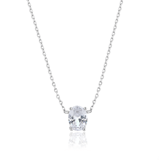 Oval-cut necklace