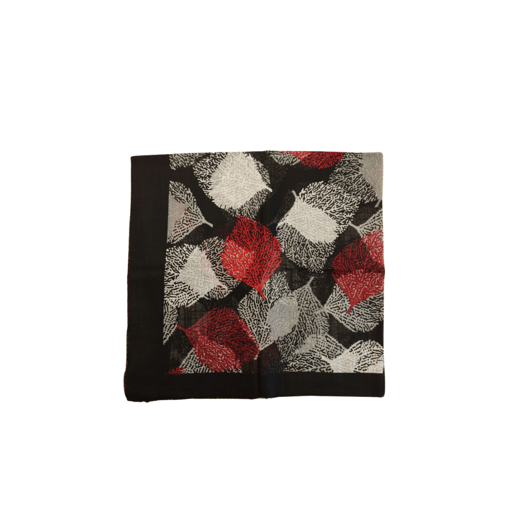 red/black leaves scarf