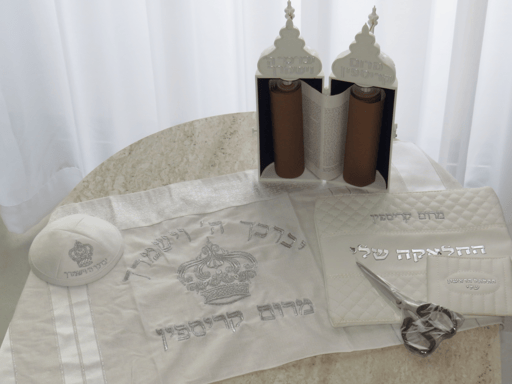 סט חלאקה פרמיום דגם "כתר" כולל ספר תורה