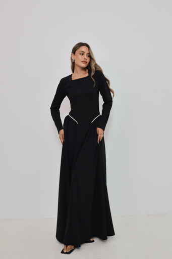 שמלת ערב קלוש יהלומים