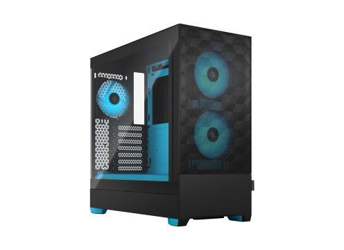 Fractal Design Pop Air RGB Cyan Core TG Clear Tint