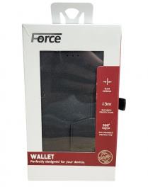 כיסוי אחורי FORCE WALLET IPHONE 15 PLUS שחור