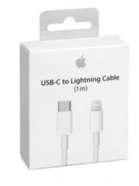 כבל הטענה TYPE C TO IPHONE אייפון מקורי לבן