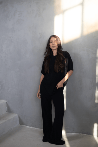 טישרט אוברסייז שחור