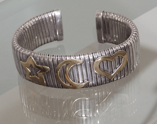 צמיד "lucky" צרפתי כסף וזהב