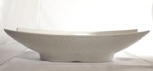 מגש אובלי חלבי גדול למרכז שולחן