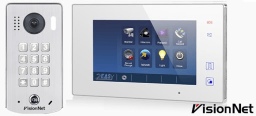 קיט אינטרקום עם קודן ומצלמה VisionNet + מסך 7 אינץ' - 2 גידים