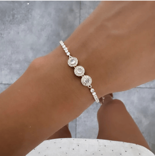 צמיד 3 זרקורים זהב