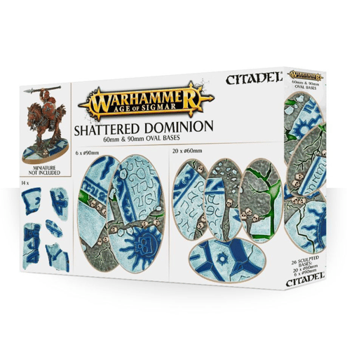 SHATTERED DOMINION 60 & 90MM OVAL BASES