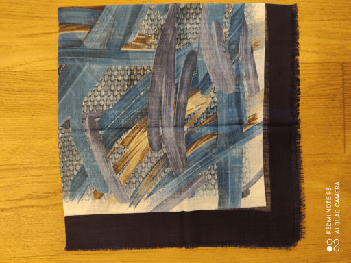 blue splash scarf