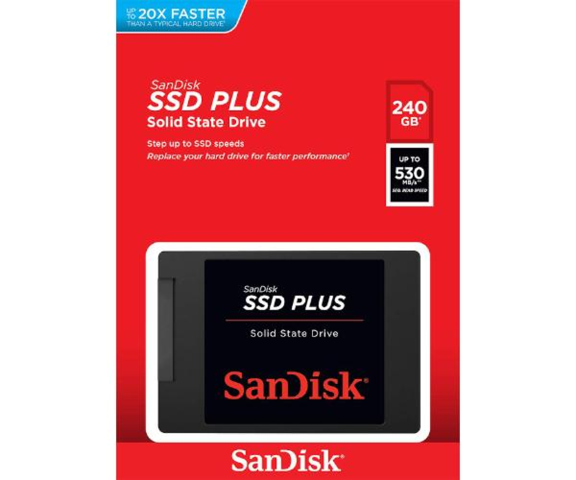 דיסק SanDisk SSD 480GB SATA III PLUS