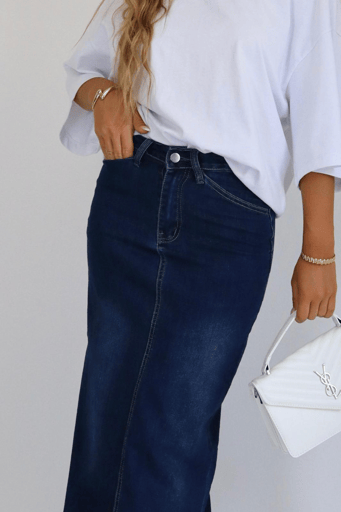 חצאית ג'ינס מקסי