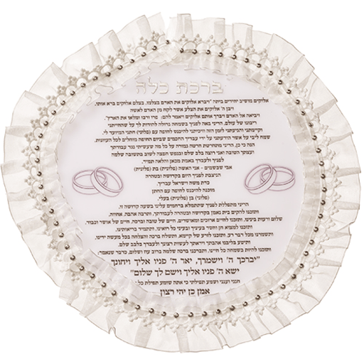 ברכת כלה פרספקס מהודרת 20X20 ס"מ