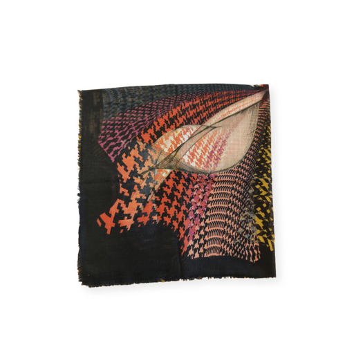 multi color houndstooth scarf