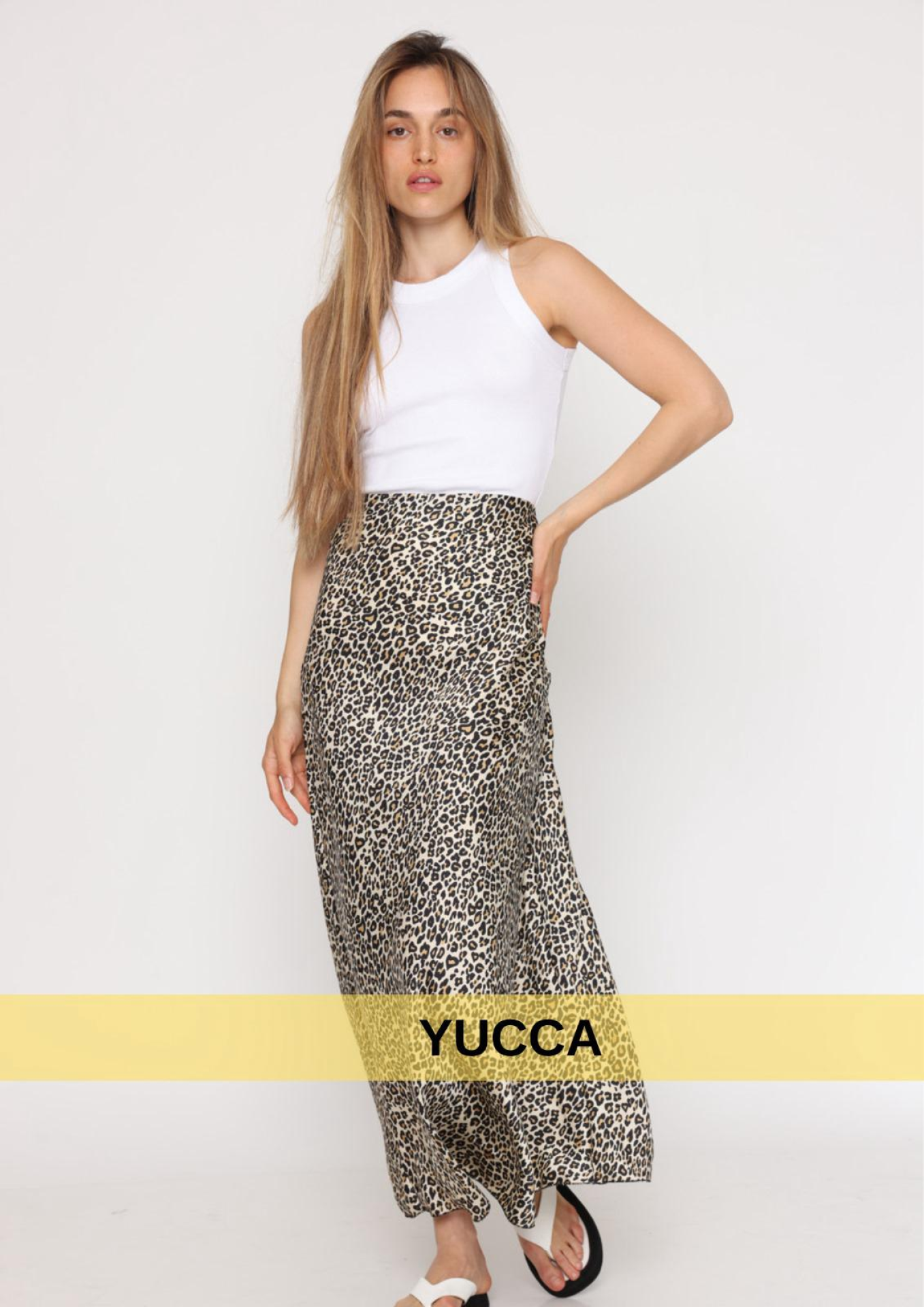 חצאית מקסי מנומרת yucca