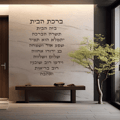 ברכת הבית אותיות בחיתוך לייזר