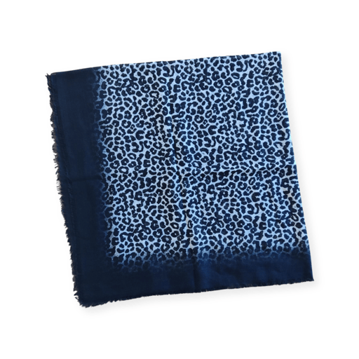 black/white leopard scarf
