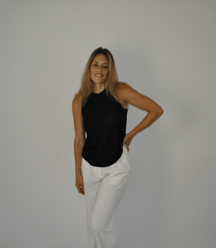 גופיית בייסיק רומי - שחור