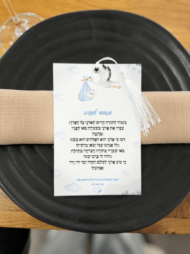 ברכון מזמור לתודה דגם חסידה