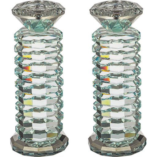 זוג פמוטי קריסטל מדורגים