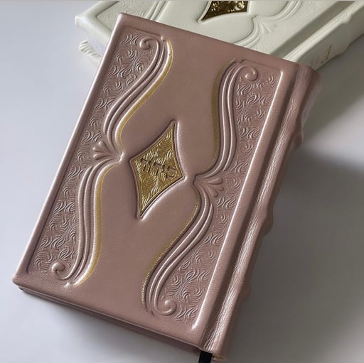 סידור מעור אמיתי - דגם יהלום