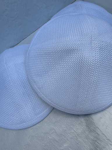 כיפת פשתן רשת בצבע לבן