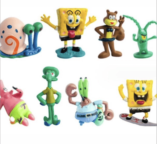 ‏דקורציה בובספוג 8 יח׳