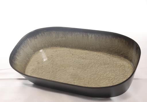 מגש מרובע גדול בשרי למרכז שולחן