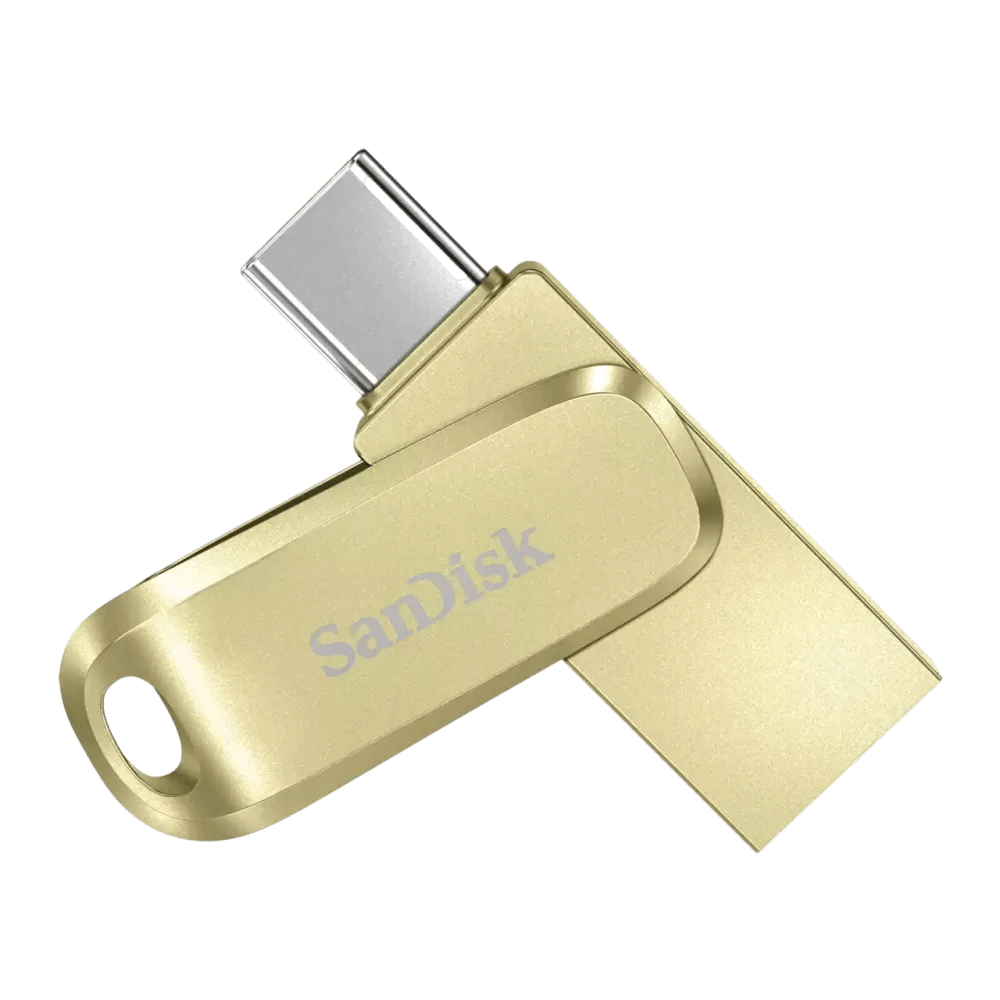 כונן Ultra Dual Drive Luxe USB Type-C™ 512GB בצבע זהב מבית SANDISK