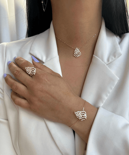 סט האש שלי רוז גולד✨