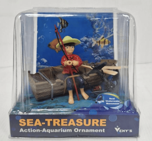 צעצוע לאקווריום - דייג בסירה