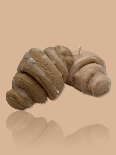 Vanilla croissants candles