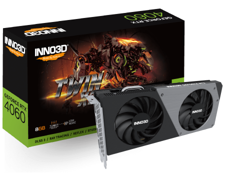 Inno3D GeForce RTX 4060 (DLSS 3) TWIN X2 8GB GDDR6