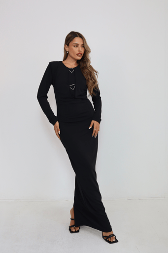 שמלת ערב עם תכשיט לב