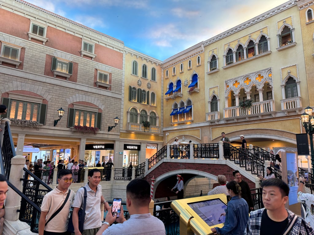 The Venetian hotel, looks very similar to the one in Las Vegas