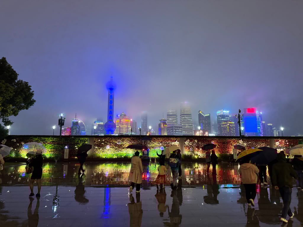 The famous Bund. We took in the dazzling lights all around us, the skyscrapers, the Oriental Pearl tower, and the Huangpu River.