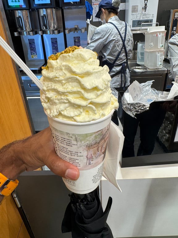 Boba shops are aplenty in China... but believe it or not, none of them sell *boba* as a topping any more! Just 'healthy' toppings like whipped cream or pistachios.