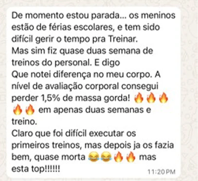 App - seção depoimentos 1