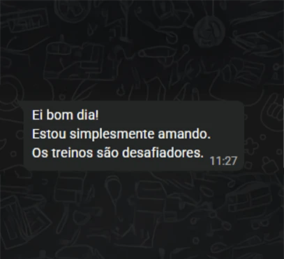 App - seção depoimentos 3
