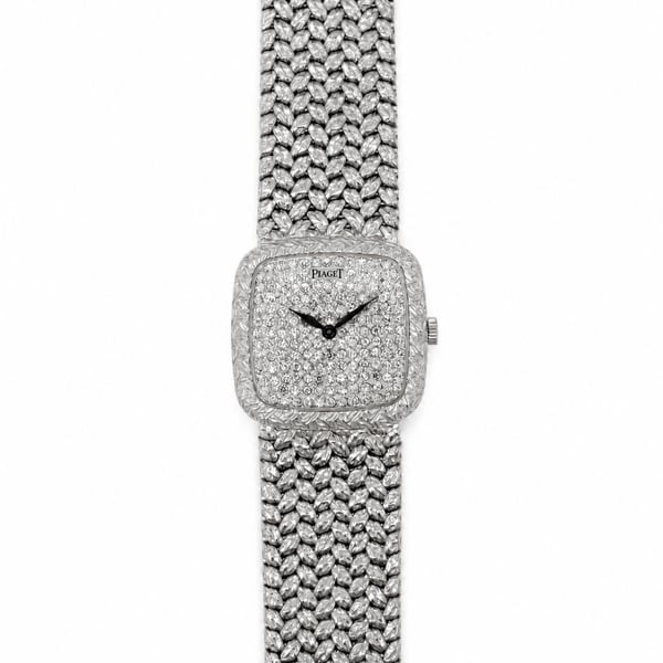 PIAGET 18K White Gold Diamond Ladies Watch