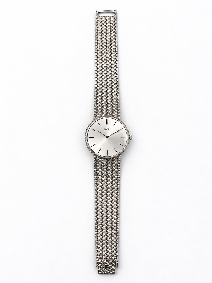 PIAGET 18K White Gold Mecanique Watch