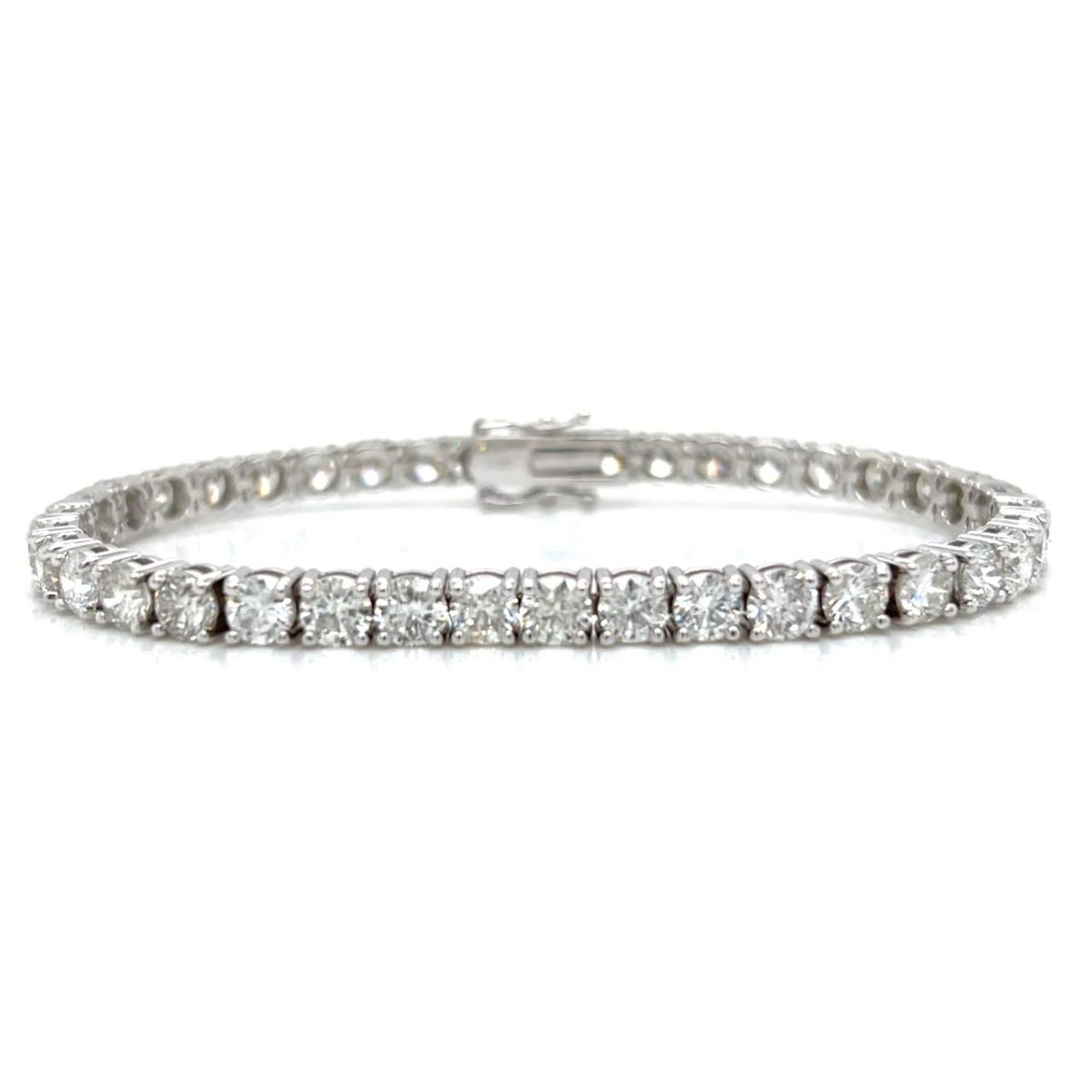 14K White Gold 14.50 Ct. Diamond Tennis Bracelet