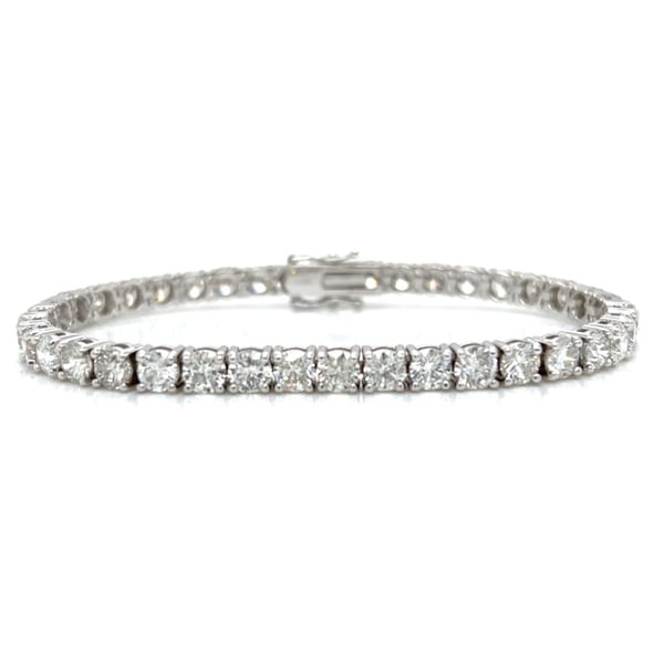 14K White Gold 14.50 Ct. Diamond Tennis Bracelet