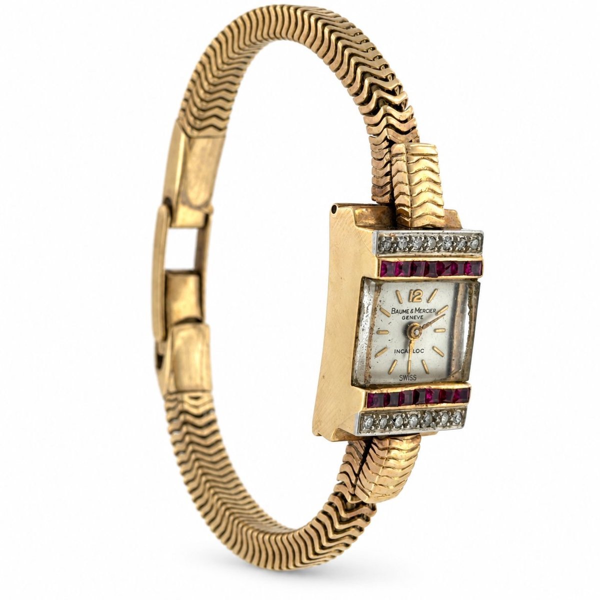 BAUME & MERCIER  9K Yellow Gold Incabloc Cocktail Watch