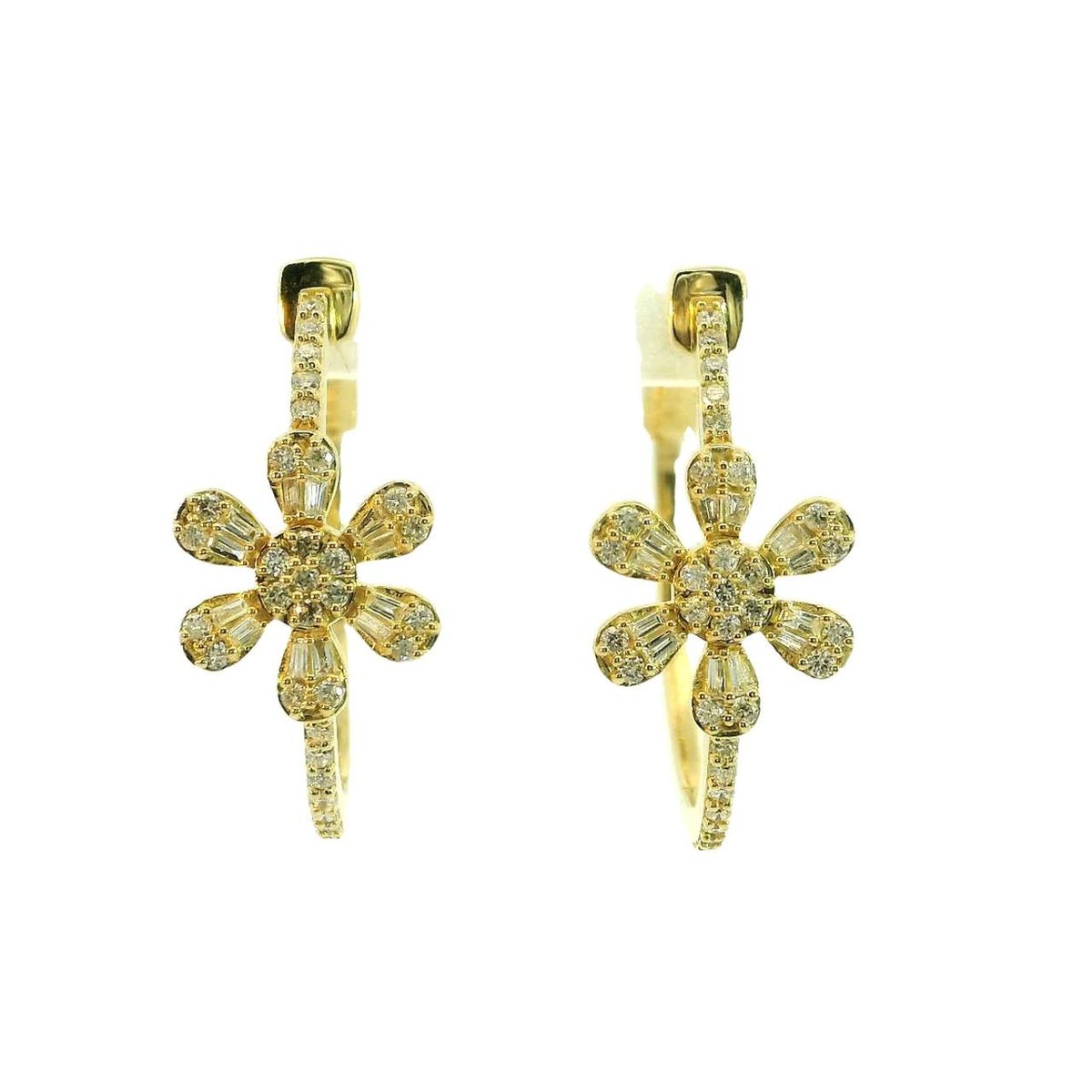 Golden Bloom Hoops