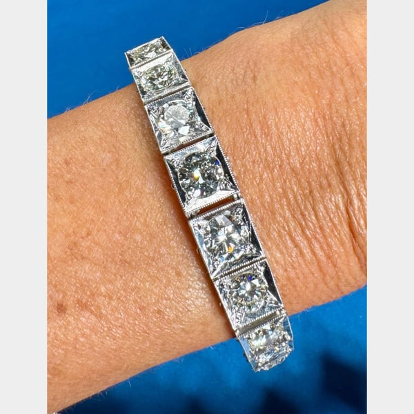 Platinum 20.00 Ct. Diamond Bracelet