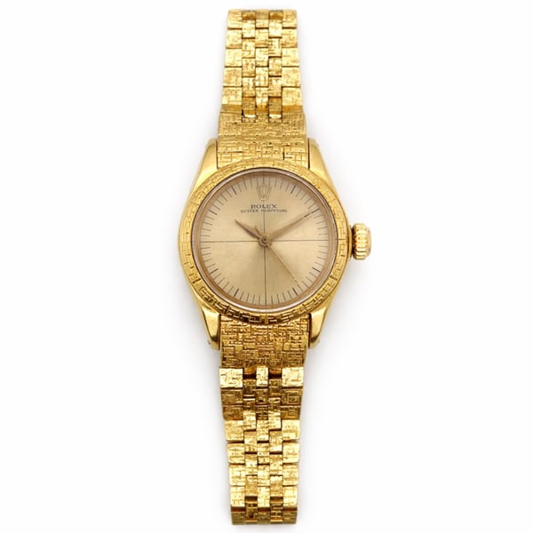 ROLEX 1960's 18K Yellow Gold 6616 Oyster Perpetual Ladies Watch