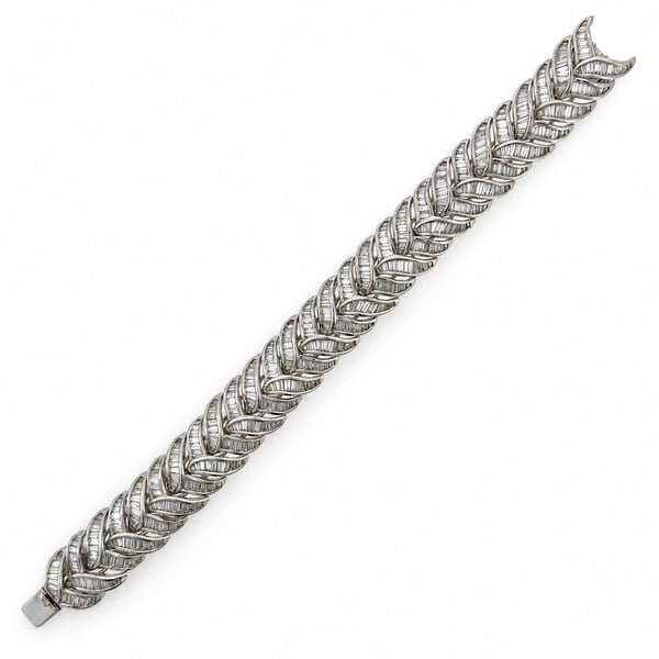 Platinum 14.25 Ct. Diamond Bracelet