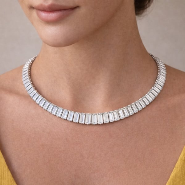 1960’s Platinum 50.00 Ct. Diamond Necklace